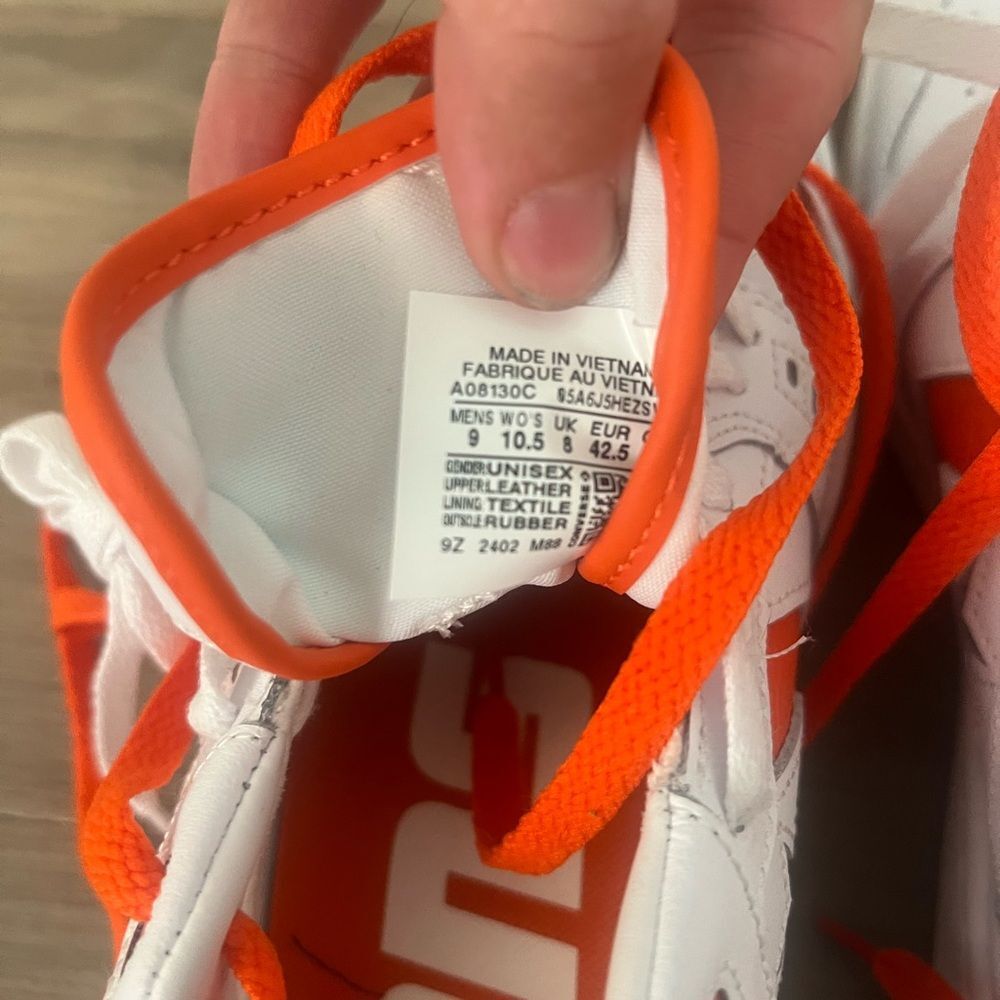 Converse as pro White and Orange High-Tops shoes men’s 9 - Picture 7 of 8